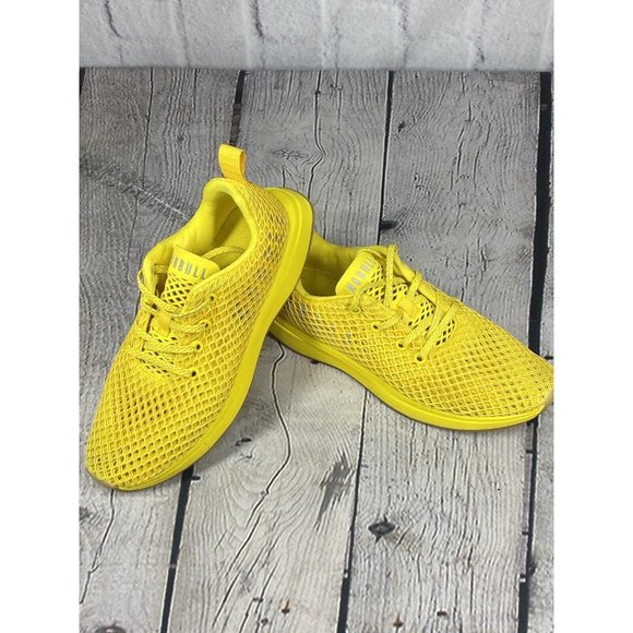 NOBULL Diamond Mesh Runner Shoes Lemon Drop Yellow Mens 7.5 Womens 9 Not Neon - Picture 13 of 13